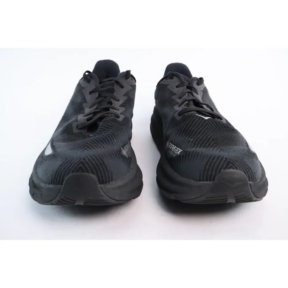 Hoka One One Clifton 9 GTX Black Gore-Tex Running Shoes Men’s Size 10.5 D #118